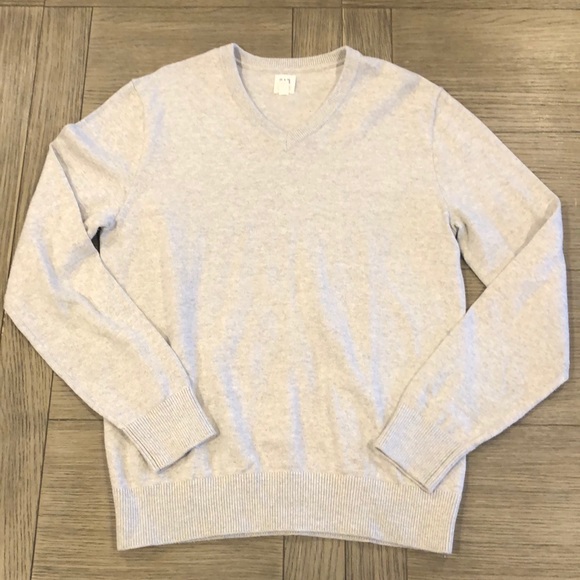 Men’s grey v neck sweater Gap medium - Picture 1 of 3